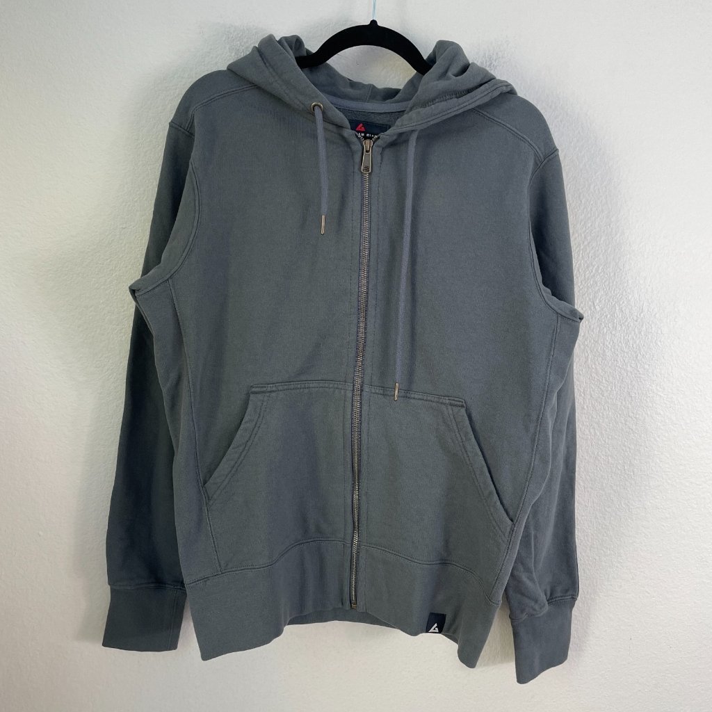 New American Giant Mens Small Gray Classic Full Zip Hoodie Heavyweight Jacket